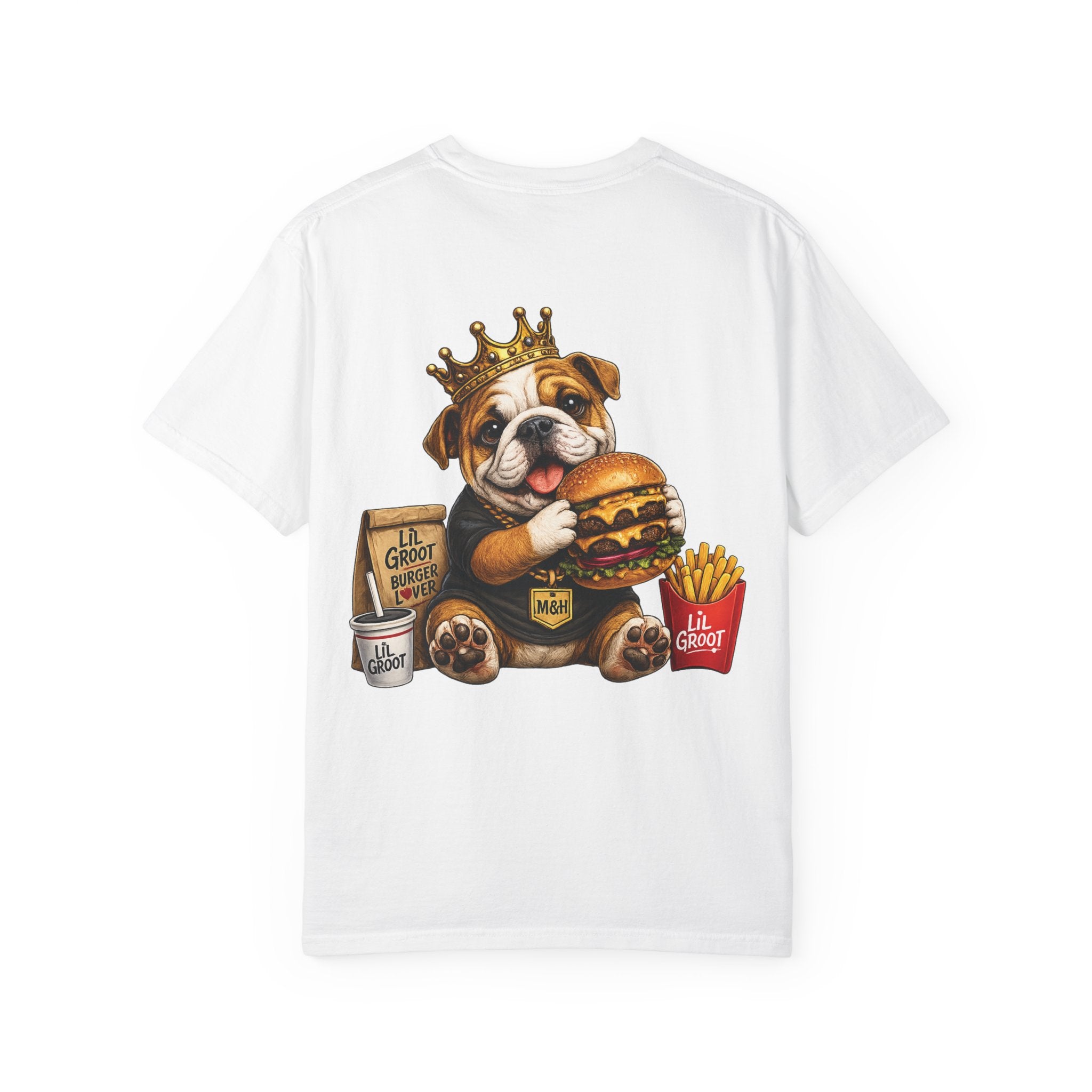 Lil Groot T-Shirt — Lil  Eating Burger Tee