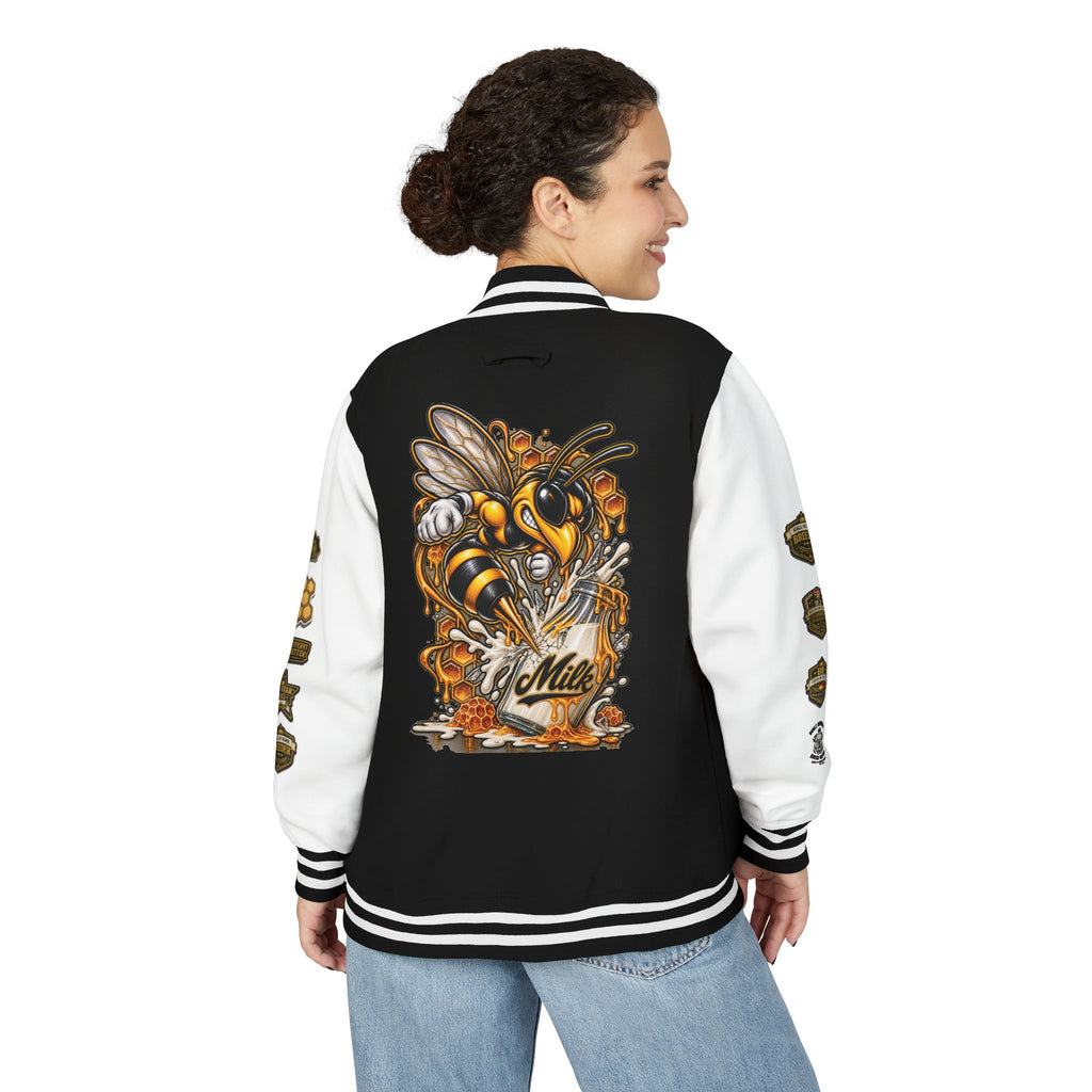 M&H wanna be Varsity Letterman Jacket — Retro School Crest Bomber