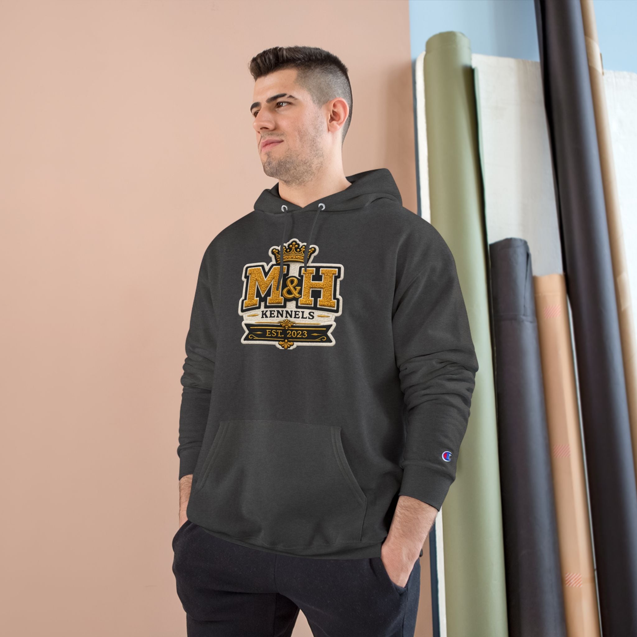M&H Angry Bee Logo Champion Hoodie