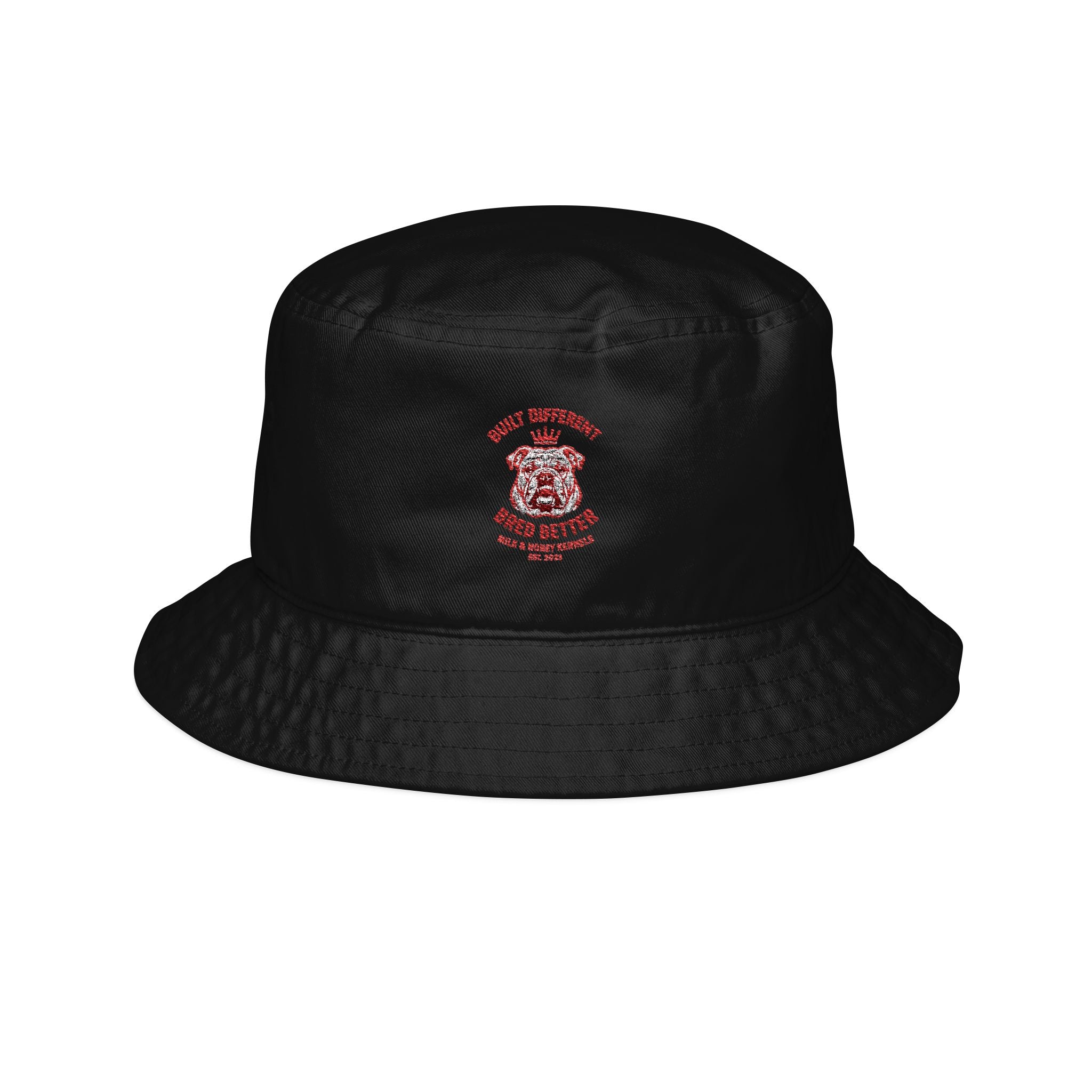 Embroidered Legacy Logo Bucket Hat — Vintage Logo Sun Hat
