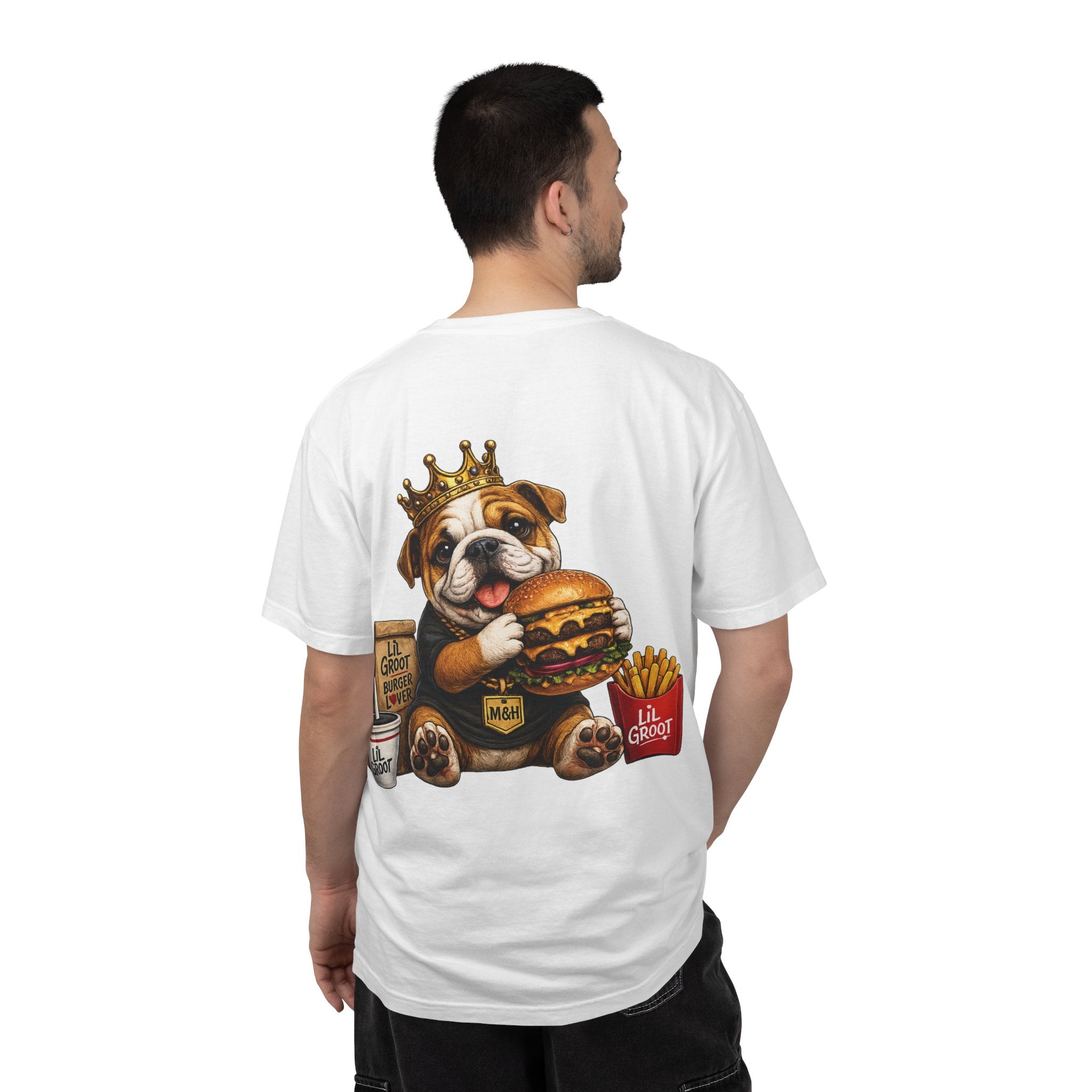 Lil Groot T-Shirt — Lil  Eating Burger Tee