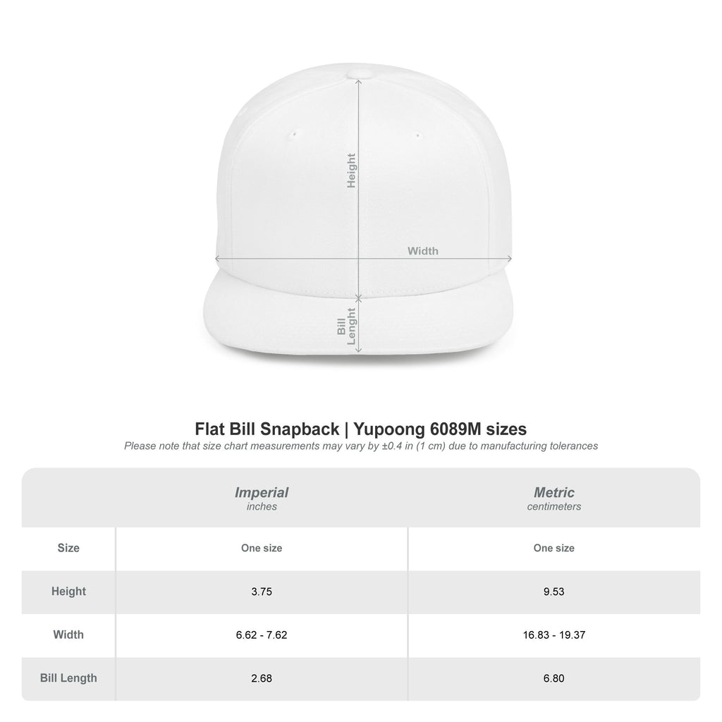 Legacy Logo  Flat Bill Snapback Hat — "Built Different, Breed Better"