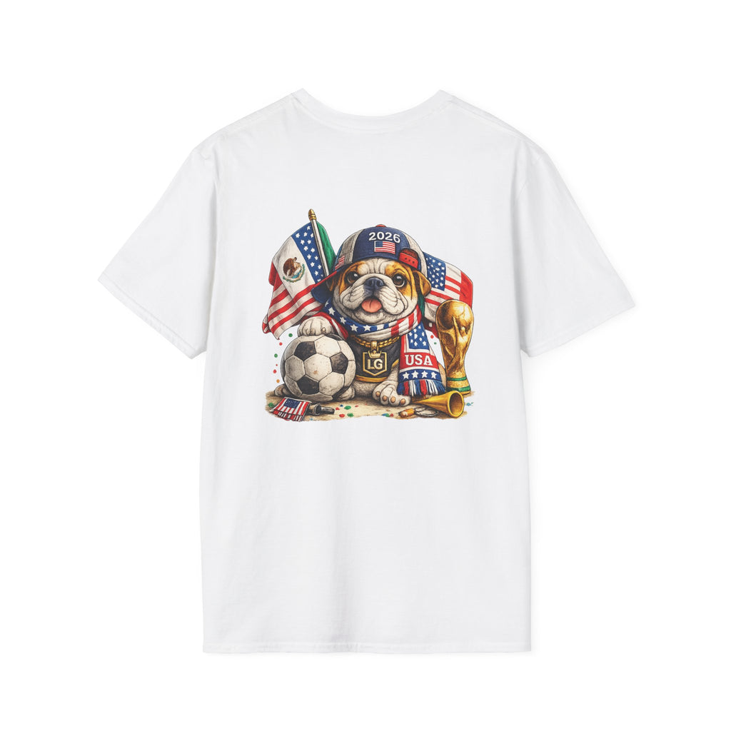Lil Groot Soccer Fan T-Shirt — Cute Crowned Bulldog Tee