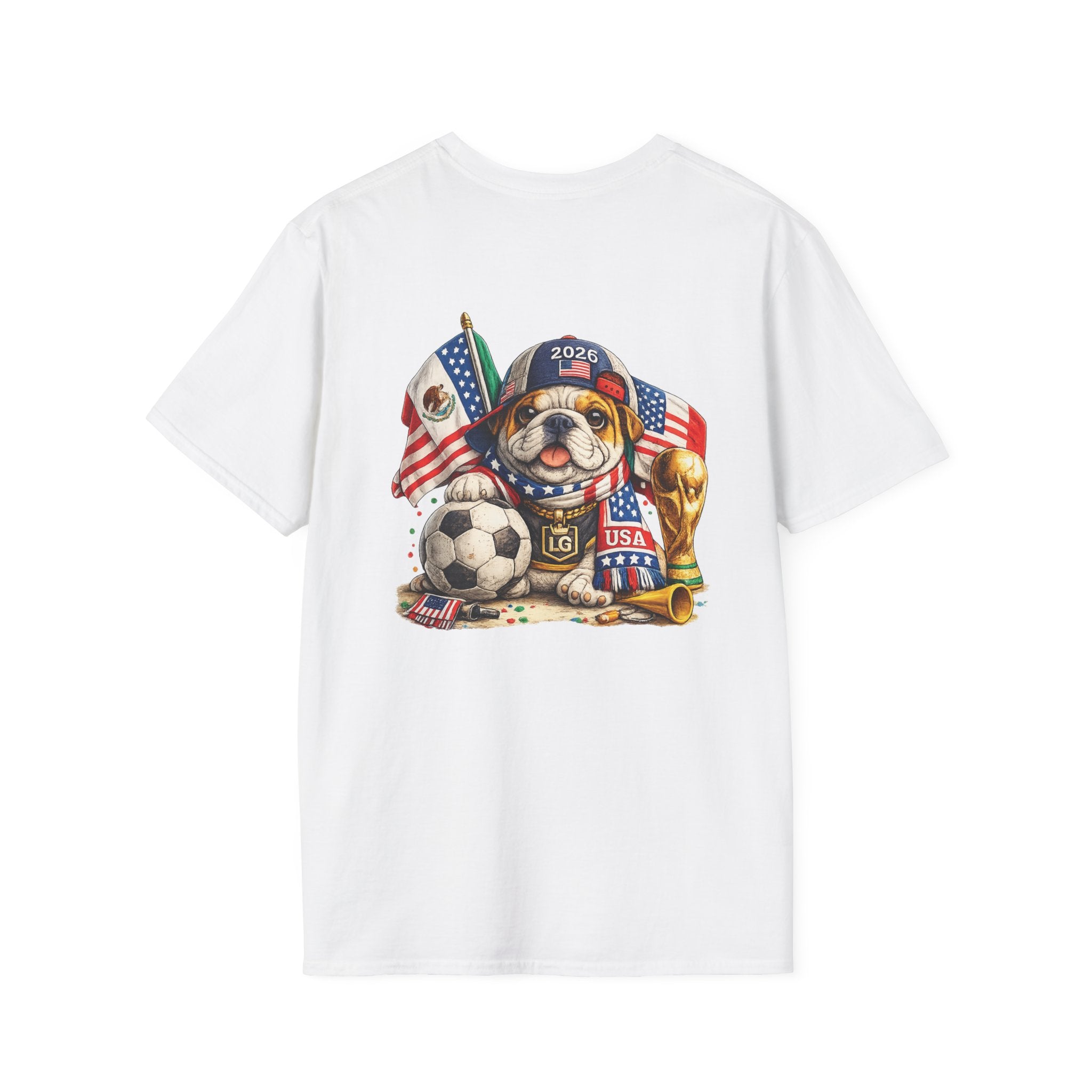 Lil Groot Soccer Fan T-Shirt — Cute Crowned Bulldog Tee