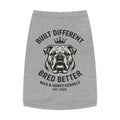 Bulldog Pet Tank Top — "Built Different, Bred Better" Kennel Shirt