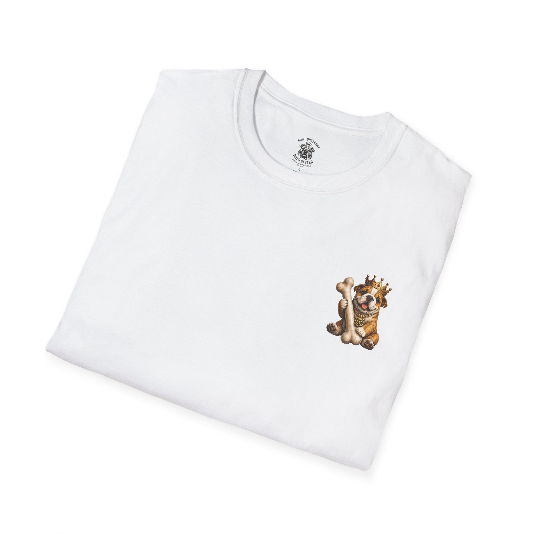Lil Groot Soccer Fan T-Shirt — Cute Crowned Bulldog Tee